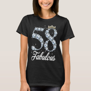 Camiseta Tem 58 Anos É A Rainha Diamante, 58º Aniversário