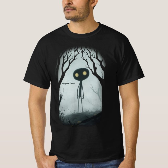 Camiseta Tem Alguém Lá? (Frente)