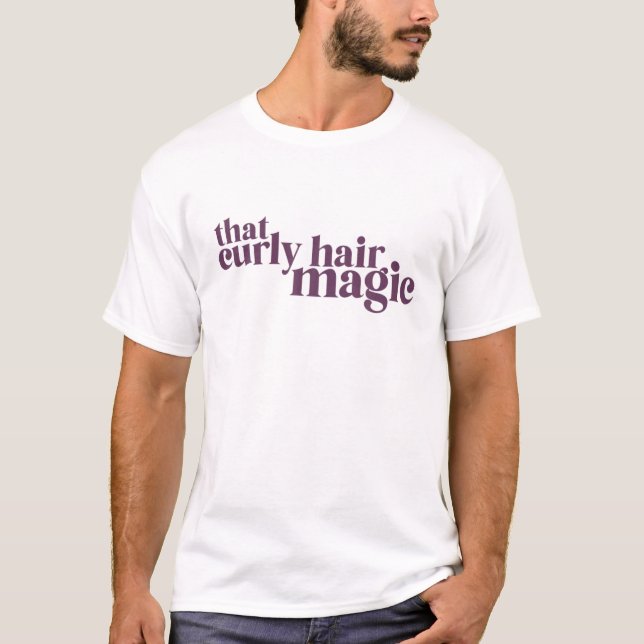 Camiseta Tem Aquela Curly Hair Magic Wild Hair Curl Curl (Frente)