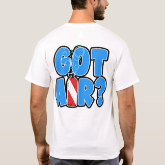Camiseta Tem Ar? Tanque de mergulho com bandeira