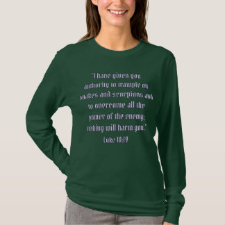 Camiseta Tem Autoridade Luke 10:19