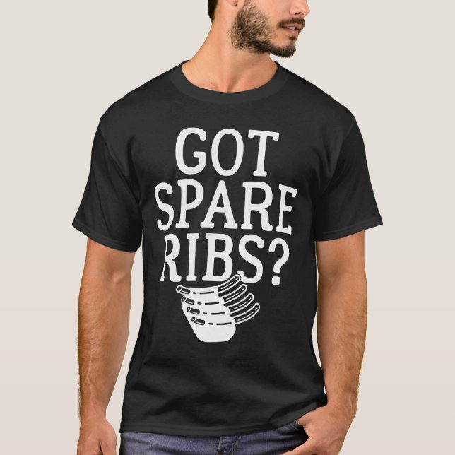 Camiseta Tem Churrasco de Costelas Sobressalentes (Frente)