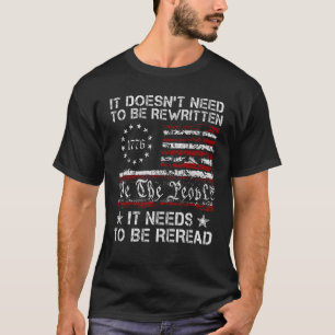 Camiseta Tem De Ser Lido, Nós, O Pessoas Americano 1776