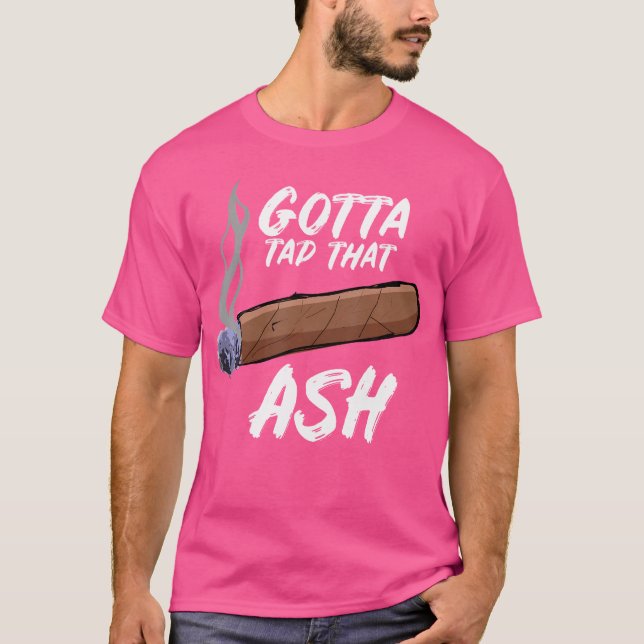 Camiseta Tem de Tocar Aquela Cinza Fumando Charuto (Frente)