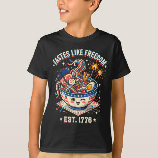Camiseta Tem gosto de Liberdade 4 de Julho de 1776 Patrióti