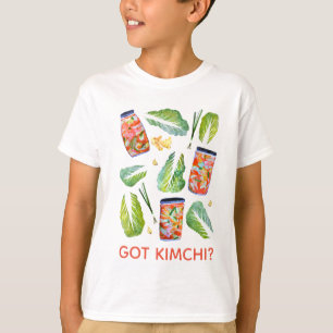 Camiseta Tem Kimchi? Cor de Água Divertida