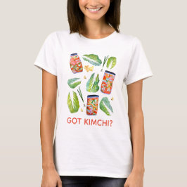 Camiseta Tem Kimchi? Cor de Água Divertida Espicável