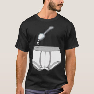 Camiseta Tem o açúcar em seu cheio da colher dos resumos