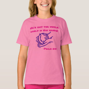 Camiseta Tem o mundo inteiro em suas mãos