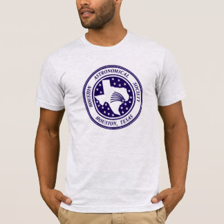 Camiseta TEM o T azul do logotipo - luz somente