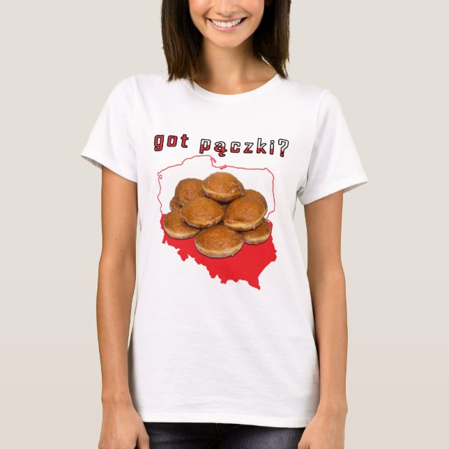Camiseta tem paczki? Mapa Polonês (Frente)