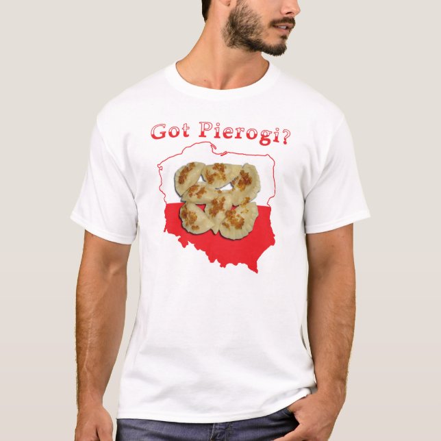 Camiseta Tem Pierogi Mapa Polonesa (Frente)