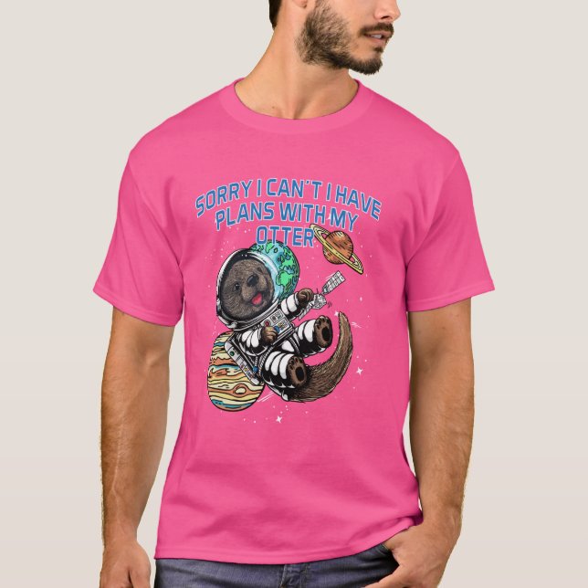 Camiseta Tem Planos Com Minha Outra Apresentadora Otter Lov (Frente)