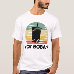 Camiseta Tem Presente De Chá Com Comida De Boba Drink Rela
