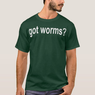 Camiseta Tem Vermes Para A Pesca De Agricultores 
