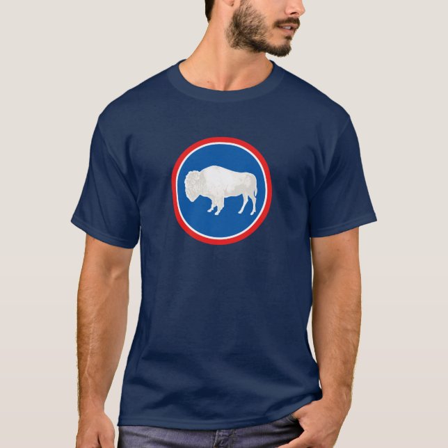 Camiseta Tema 00 da bandeira de Wyoming (Frente)