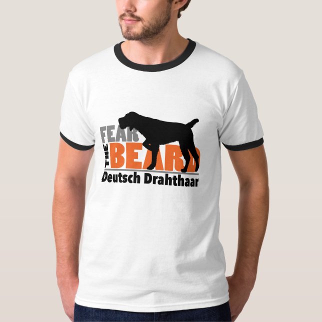 Camiseta Tema a barba - Deutsch Drahthaar (Frente)