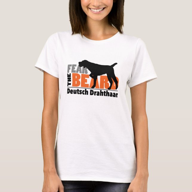 Camiseta Tema a barba - Deutsch Drahthaar (Frente)