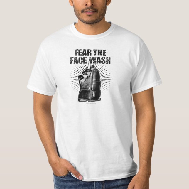 Camiseta Tema a lavagem da cara (o hóquei) (Frente)
