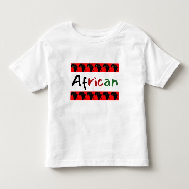 Camiseta Tema africano bonito (Frente)
