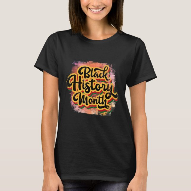 Camiseta Tema Americano do Mês da História Negra (Frente)