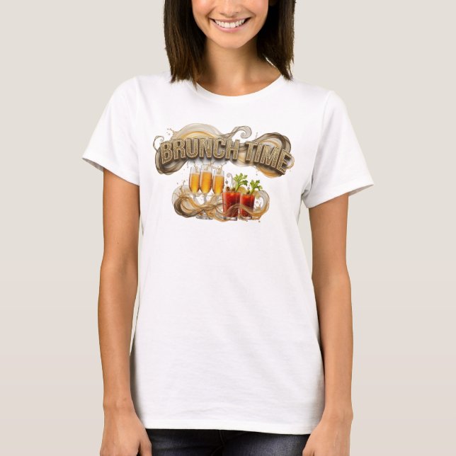 Camiseta Tema Artístico LARANJA HORA DO BRUNCH (Frente)