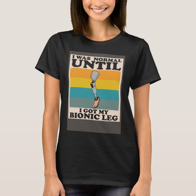 Camiseta Tema da cadeira de rodas e Perna Bioincl 7 (Frente)