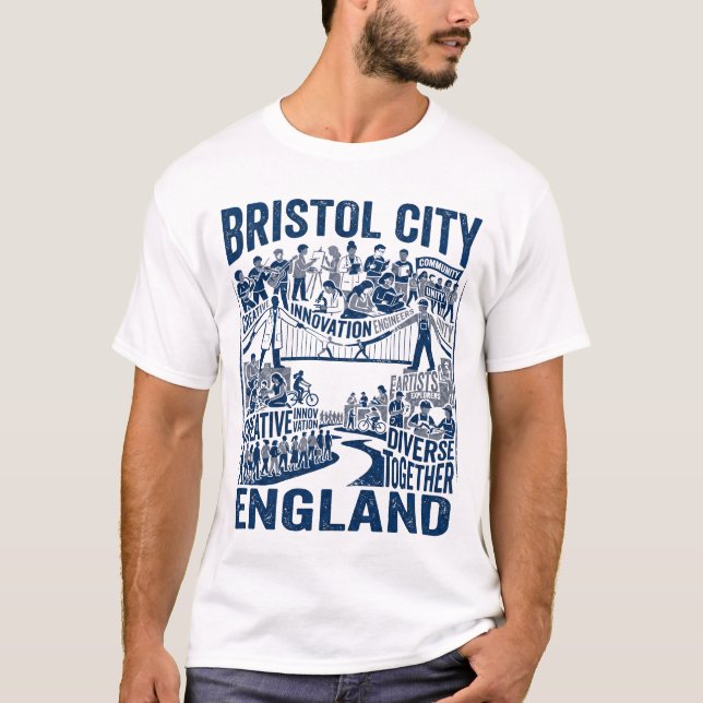 Camiseta Tema da Comunidade Diversa de Bristol City Inglate (Frente)