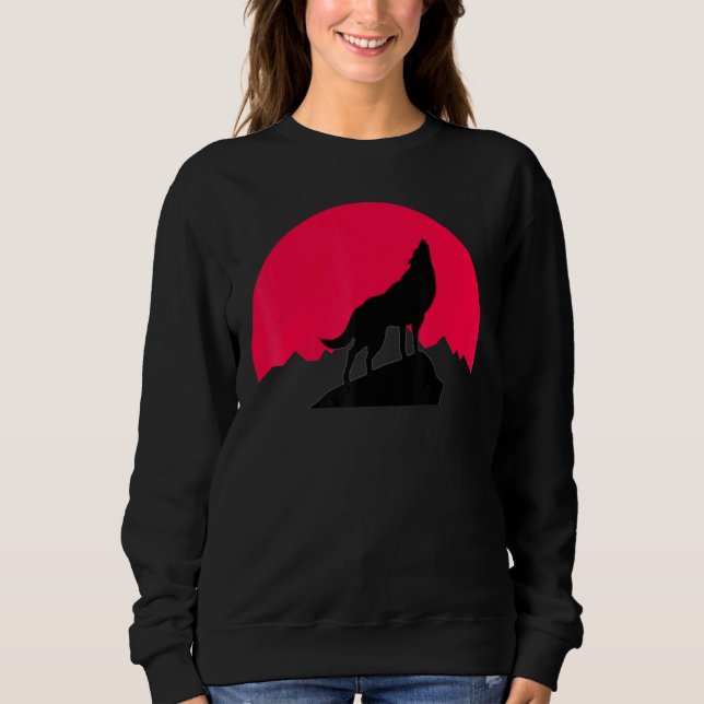 Camiseta Tema da Noite da Lua Wolf Summer Wolves Graphic (Frente)