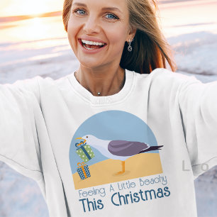 Camiseta Tema da Praia da Gaivota Natal