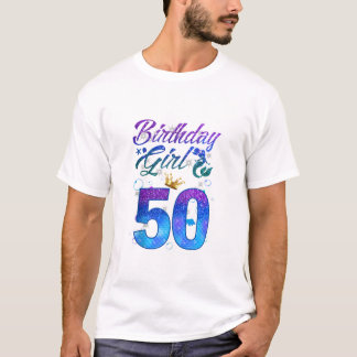 Camiseta Tema da Sereia de Aniversário 50 Anos
