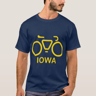 Camiseta Tema da Universidade de Iowa de bicicleta de Bike