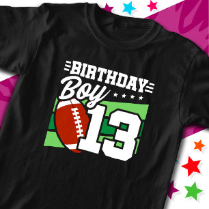 Camiseta Tema de 13 de aniversário de 13 anos do partido de