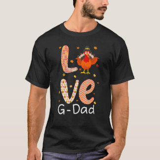 Camiseta Tema de Ação de Graças Amor Pai Feliz Dia da Turqu