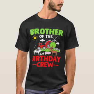Camiseta Tema de Aniversário da fazenda Irmão Trator Farm A