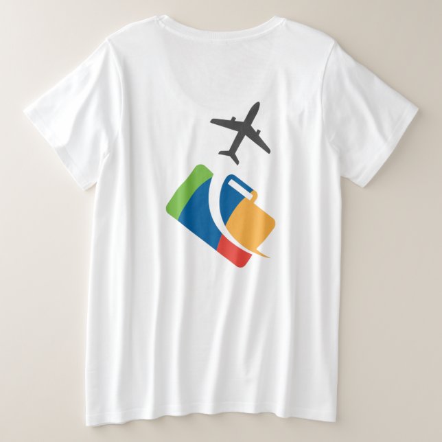 Camiseta Tema de avião design fofo (Verso do Design)