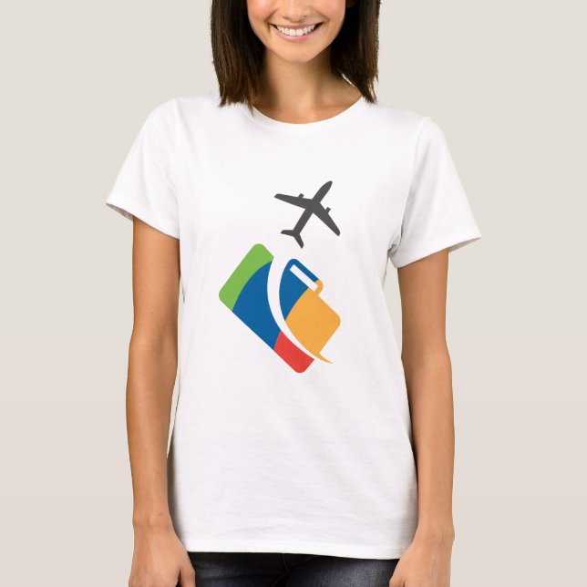 Camiseta Tema de avião design fofo (Frente)