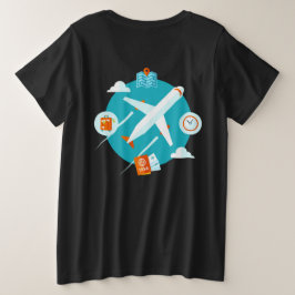 Camiseta Tema de avião design fofo
