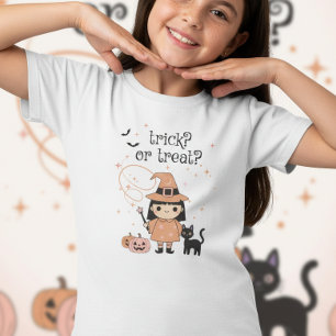Camiseta Tema de bruxa do Halloween Trick or Treat ID1325