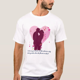 Camiseta Tema de casal do dia dos namorados Design
