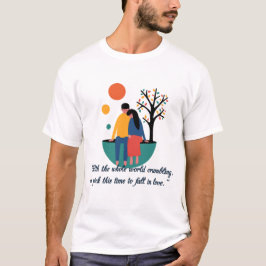 Camiseta Tema de casal do dia dos namorados Design