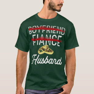 Camiseta Tema de Casamento do Namorado Engraçado Marido