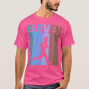 Camiseta Tema de corrida de aniversário de 11 anos corredor