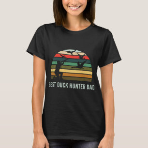 Camiseta Tema de desenho gráfico retrógrado de caça a patos