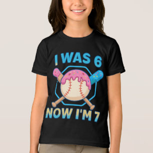 Camiseta Tema de Donuts de Beisebol de 7º Aniversário