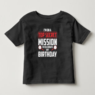 Camiseta Tema de Festa de aniversário de Espionagem Missão 