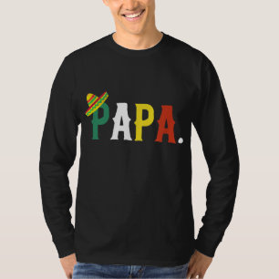 Camiseta Tema de Festa de aniversário Fiesta Mexicano Papá