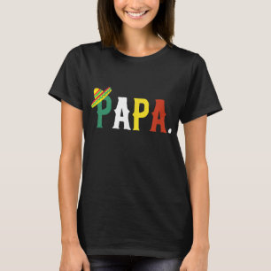Camiseta Tema de Festa de aniversário Fiesta Mexicano Papá