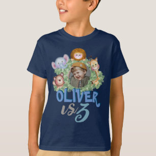 Camiseta Tema de fotograma de animais giros