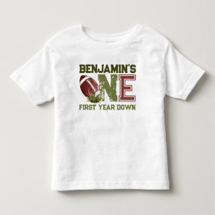 Camiseta Tema De Futebol No Primeiro Ano De Aniversário